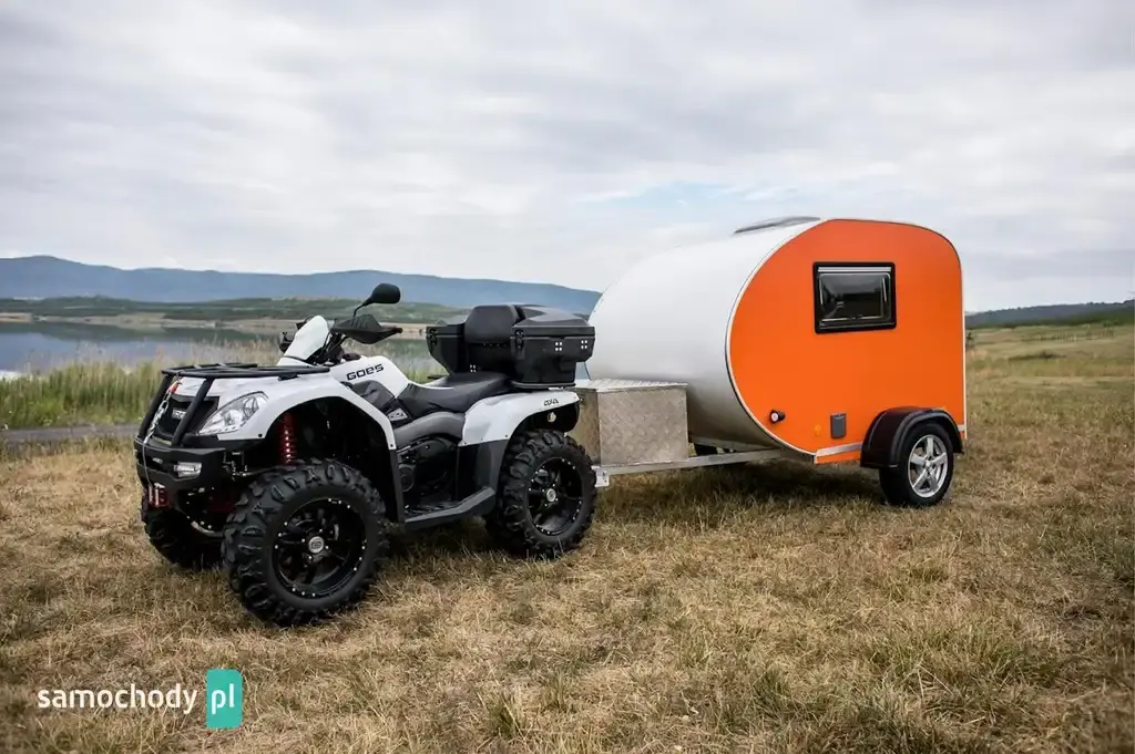 Inny marka CAROX+, model Mini K Sport, przyczepa kempingowa do pojazdów ATV, UTV, quad, lekka, masa własna 300 kg 2022