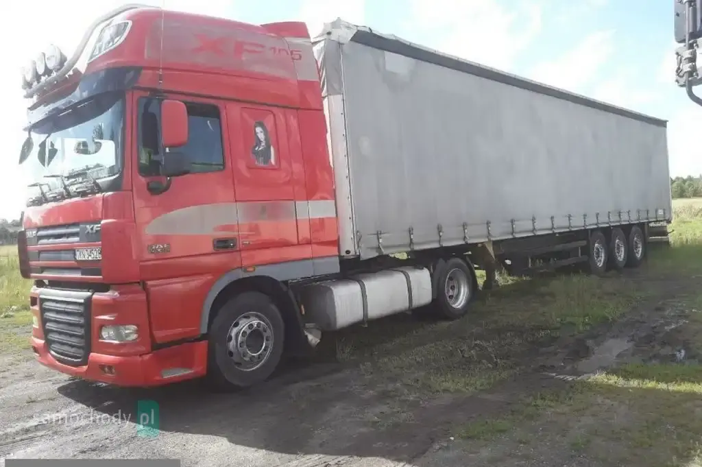 DAF XF 460 Koni euro 5 klima plus naczepa firanka  standard Ciężarowe 2007