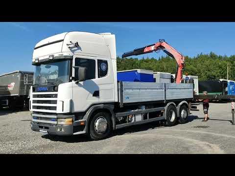 Scania 124L 420 6x2 Retarder HDS FASSI F170 Budowlanka Ciężarowe 2001