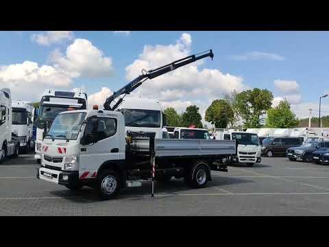 Mitsubishi Canter Fuso 9C18 3 0 180KM Automat  HDS FASSI F30 Wywrotka 3 str Ciężarowe 2017